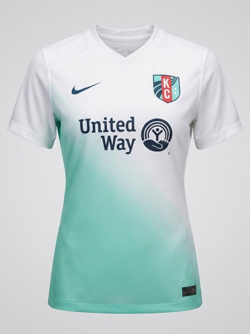 Nike Woman's KC MLS Current White Soccer Jersey Football Shirt NWT